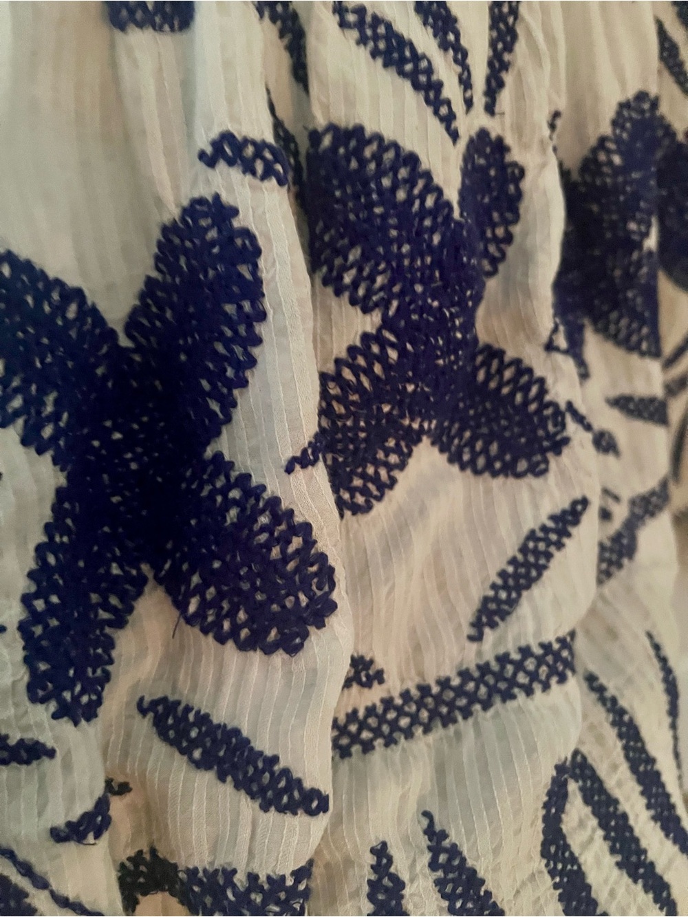 Urban Outfitters Womens Dress in White and Blue - Picture 6 of 6